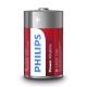 Philips LR20P2B/10 - 2 gab Alkaline baterija D POWER ALKALINE 1,5V 14500mAh