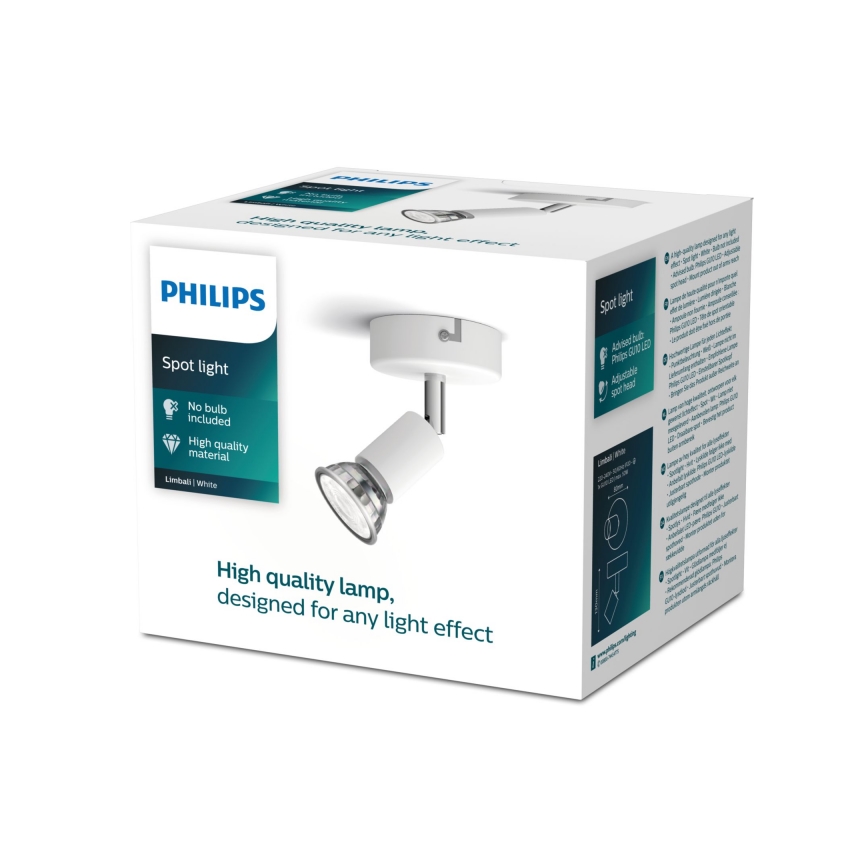 Philips - Starmetis 1xGU10/50W/230V balta