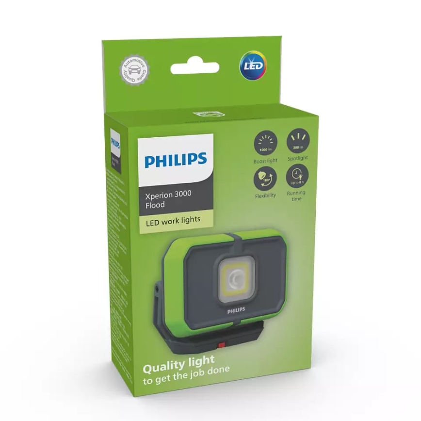 Philips X30FLX1 - LED Aptumšojama uzlādējama darba lampa LED/10W/3,7V 1000 lm 4400 mAh IP65