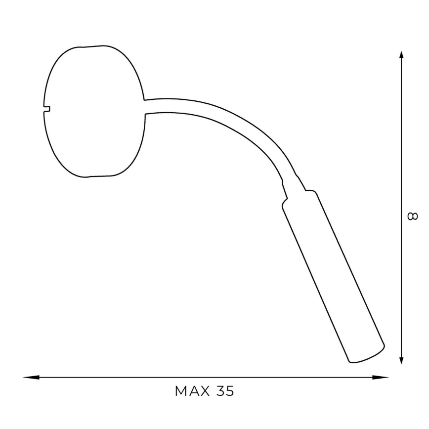 Pielāgojama lampa ARDEN 1xG9/8W/230V balta