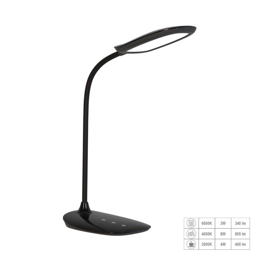 Prezent 31218 - LED Aptumšojama skārienvadāma pielāgojama galda lampa HEKA LED/10W/230V 3000-6500K