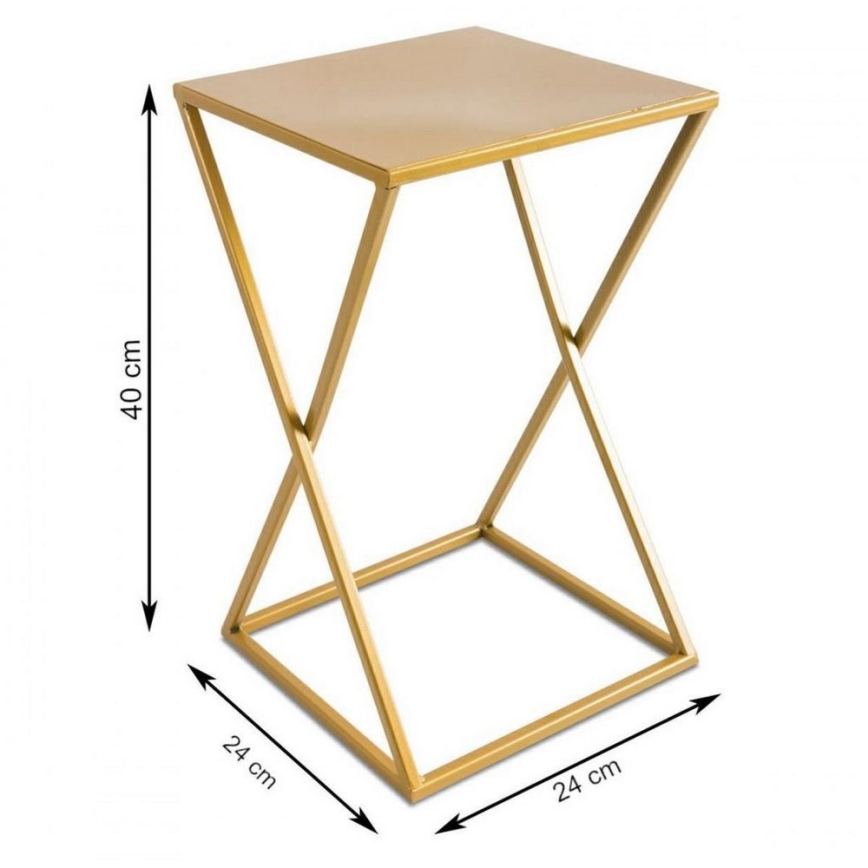 Puķu statīvs 40x24 zelta