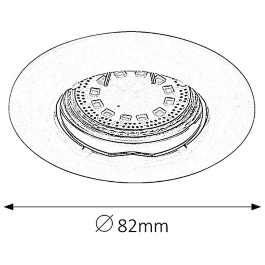 Rabalux - KOMPLEKTS 3xLED Iegremdējama lampa 3xGU10/3W/230V IP40