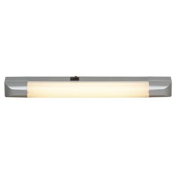 Rabalux - LED Virtuves zem skapīša lampa BAND LIGHT 1xG13/10W/230V 39,5 cm sudraba