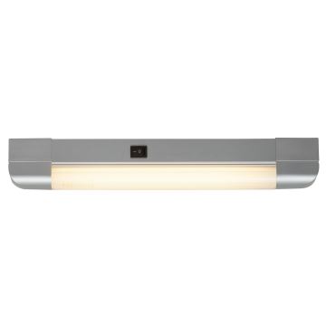 Rabalux - LED Virtuves zem skapīša lampa BAND LIGHT 1xG13/10W/230V 39,5 cm sudraba