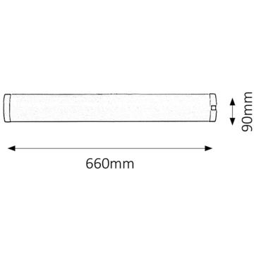 Rabalux - LED Virtuves zem skapīša lampa 1xG13/18W/230V 66 cm