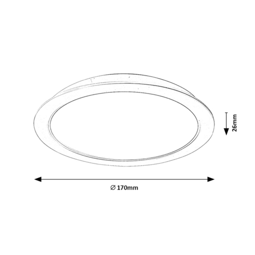 Rabalux - LED Iegremdējama lampa LED/18W/230V d. 17 cm