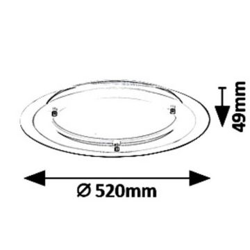 LED Griestu gaismeklis LED/22W/230V