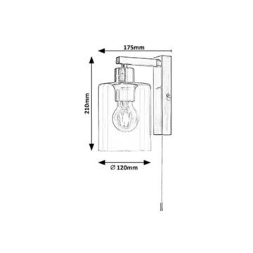 Rabalux - Sienas lampa 1xE27/40W/230V