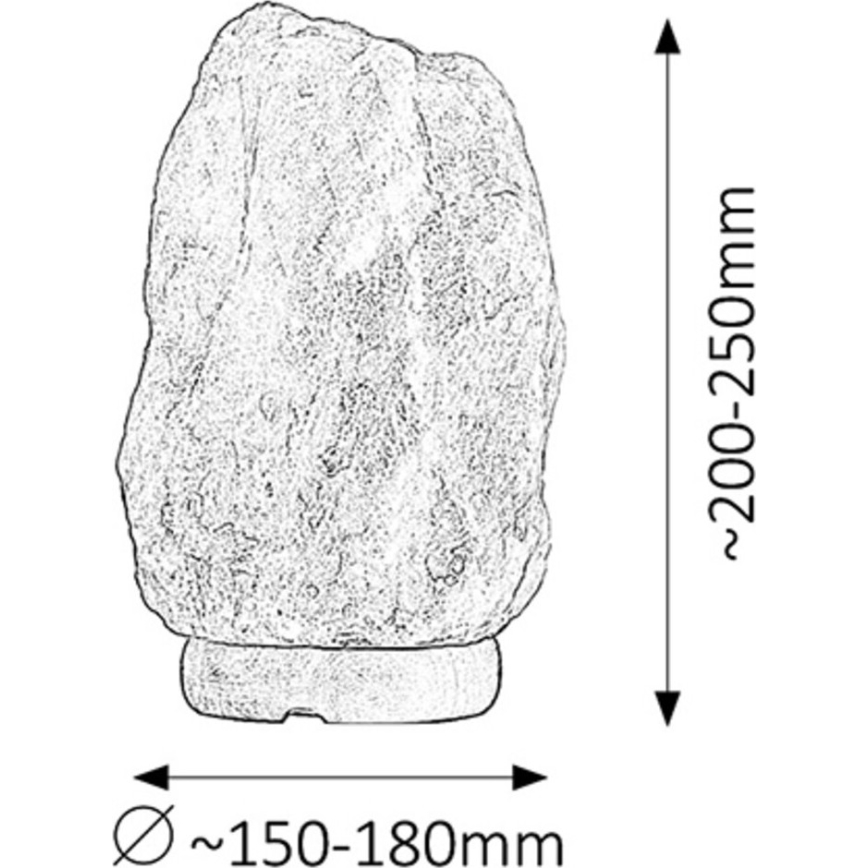 Rabalux - (Himalajas) Sāls lampa 1xE14/15W/230V 8 kg