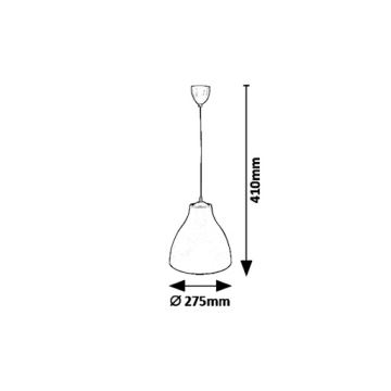 Rabalux 5058 - Lustra ar auklu MORRIS 1xE27/40W/230V