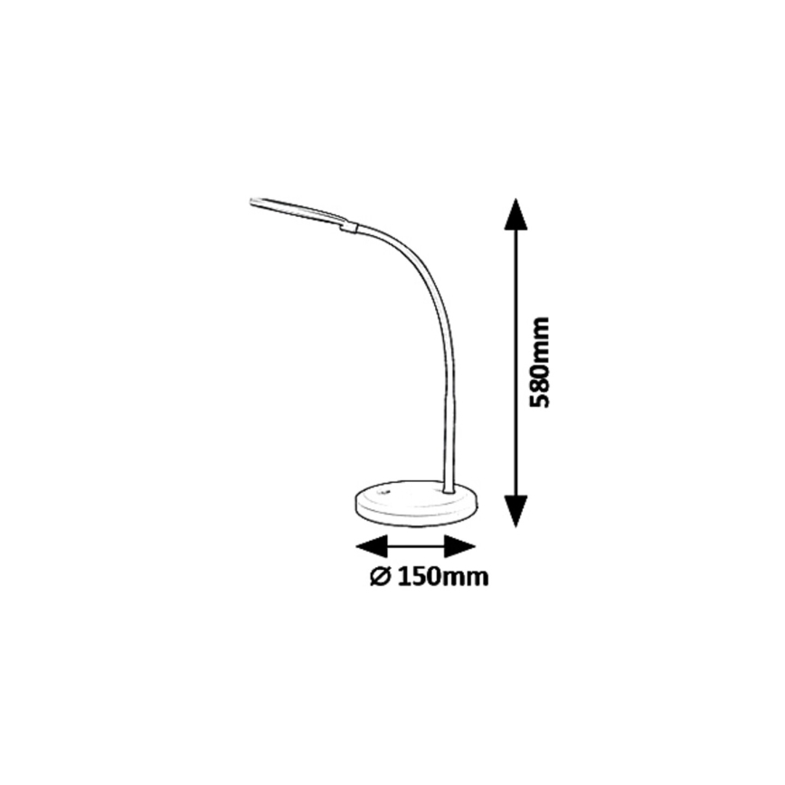 Rabalux 5429 - LED Skārienjūtīga aptumšojoša galda lampa TIMOTHY LED/7,5W/230V