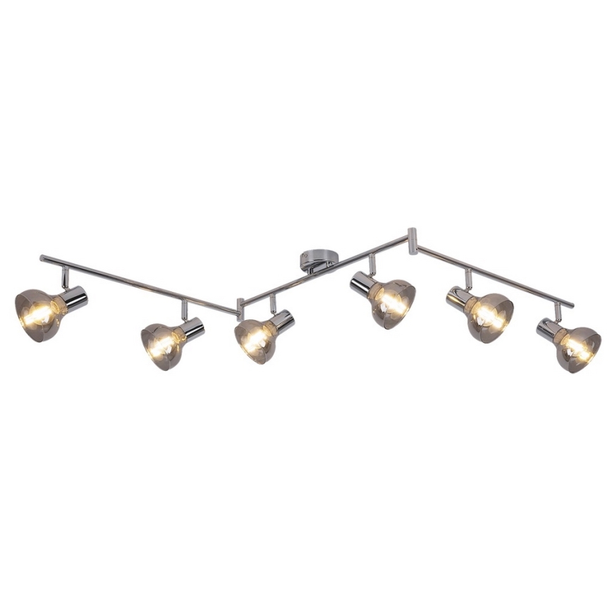 Rabalux 5562 - Lampa HOLLY 6xE14/40W/230V spīdīgi hromēts