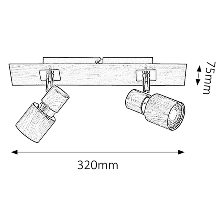 Rabalux - Lampa 2xGU10/50W/230V