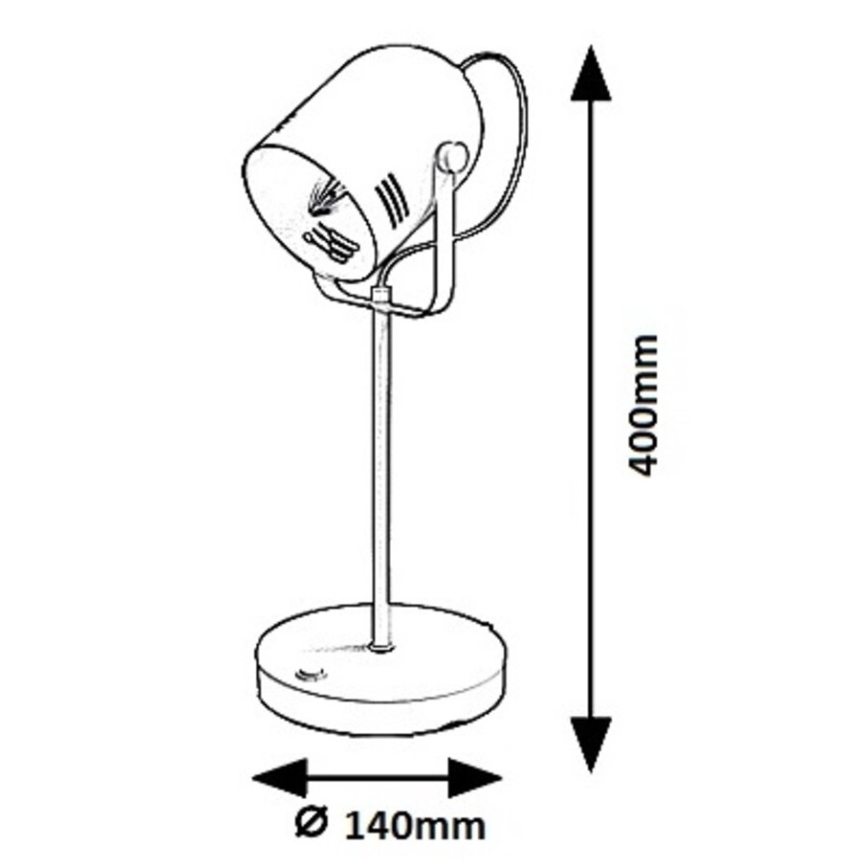 Rabalux 7015 - Galda lampa MINUET 1xE14/15W/230V