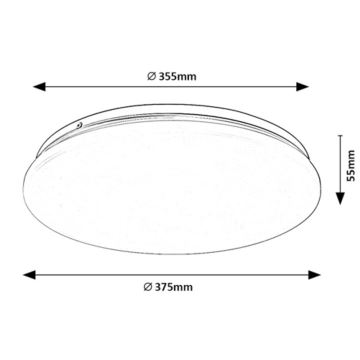 Rabalux - LED Griestu lampa LED/24W/230V 4000K 37 cm