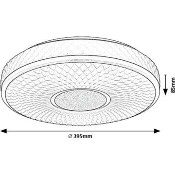 Rabalux - LED Griestu lampa LED/24W/230V 4000K d. 39 cm