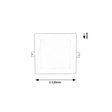 Rabalux - LED Iegremdējama lampa LED/6W/230V 3000K 12x12 cm balta