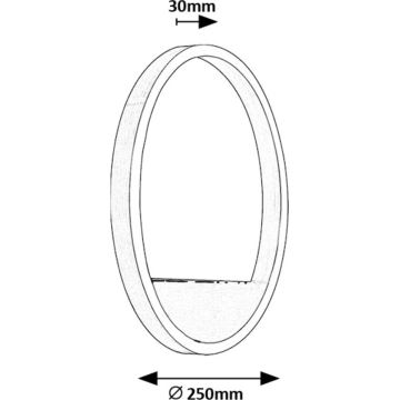 Rabalux - LED Sienas lampa LED/15W/230V matēts hroms