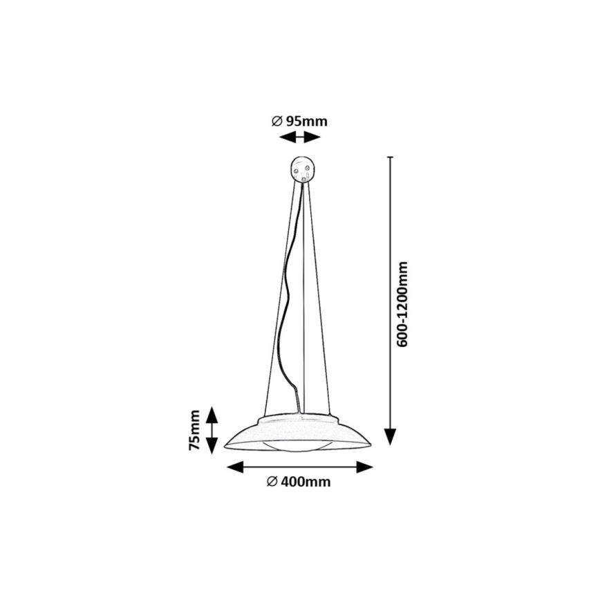 Rabalux - LED Lustra ar auklu LED/24W/230V 3000K