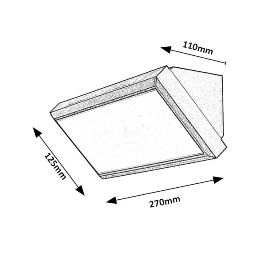 Rabalux - LED Āra sienas lampa LED/12W/230V IP54