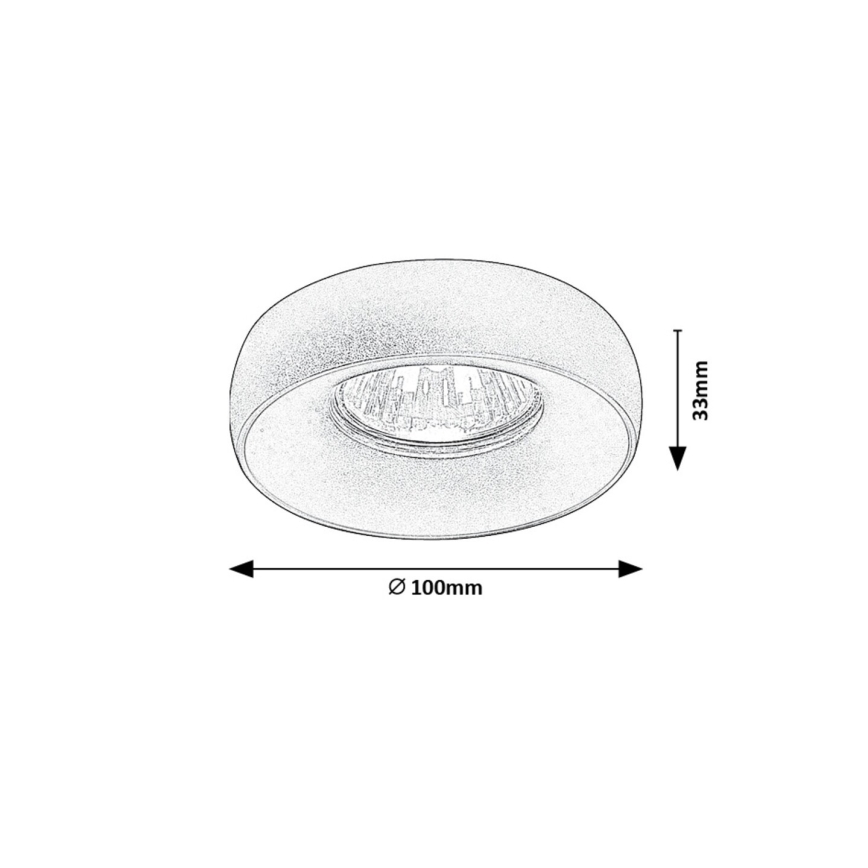 Rabalux - Griestu lampa 2in1 1xGU10/25W/230V