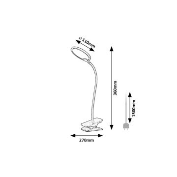 Rabalux - LED Aptumšojama galda lampa ar stiprinājumu LED/7W/230V 3000K