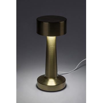Rabalux - LED Uzlādējama skārienvadāma galda lampa LED/2,7W/5V 1200mAh 3000/4000/6000K zelta