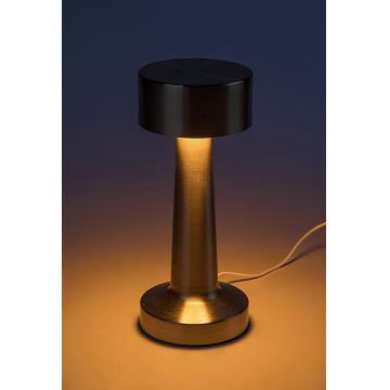 Rabalux - LED Uzlādējama skārienvadāma galda lampa LED/2,7W/5V 1200mAh 3000/4000/6000K zelta