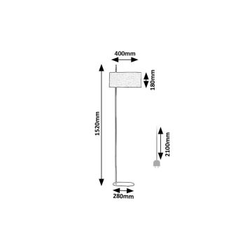 Rabalux - Grīdas stāvlampa 1xE27/40W/230V