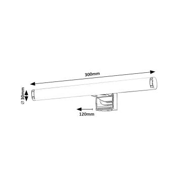 Rabalux - LED Vannas istabas spoguļa apgaismojums LED/5W/230V IP44