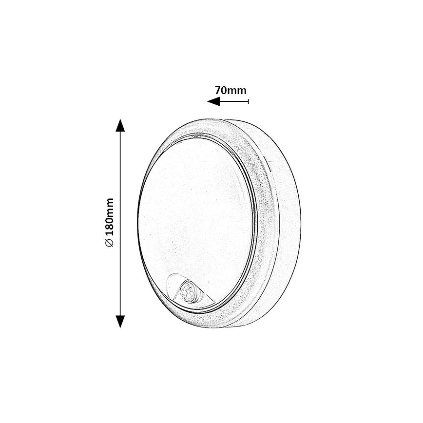 Rabalux - LED Āra sienas lampa ar sensoru LED/15W/230V IP54