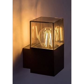 Rabalux - Āra sienas lampa 1xE27/60W/230V IP54 melna