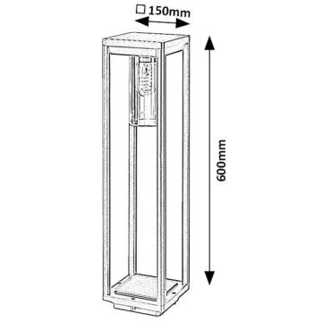 Rabalux - Āra lampa 1xE27/15W/230V IP54 melna