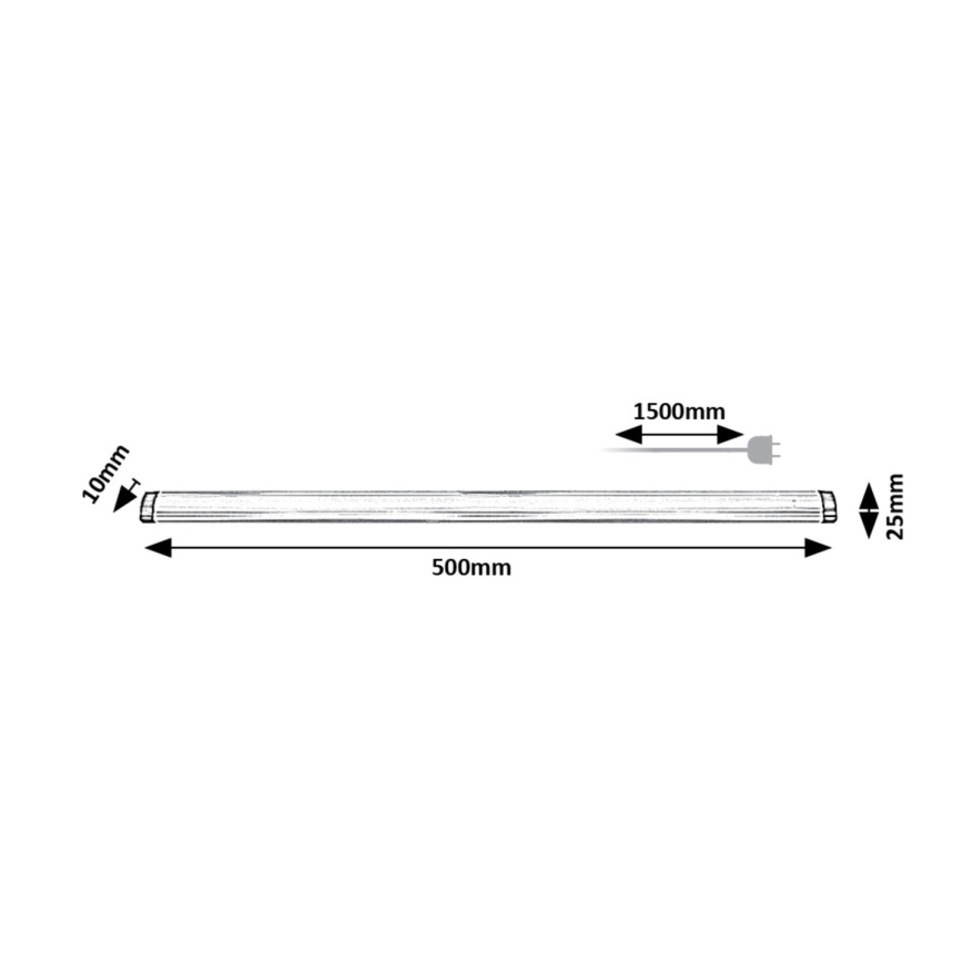 Rabalux - LED Aptumšojama virtuves zem skapīša lampa LED/5W/230V 4000K 50 cm