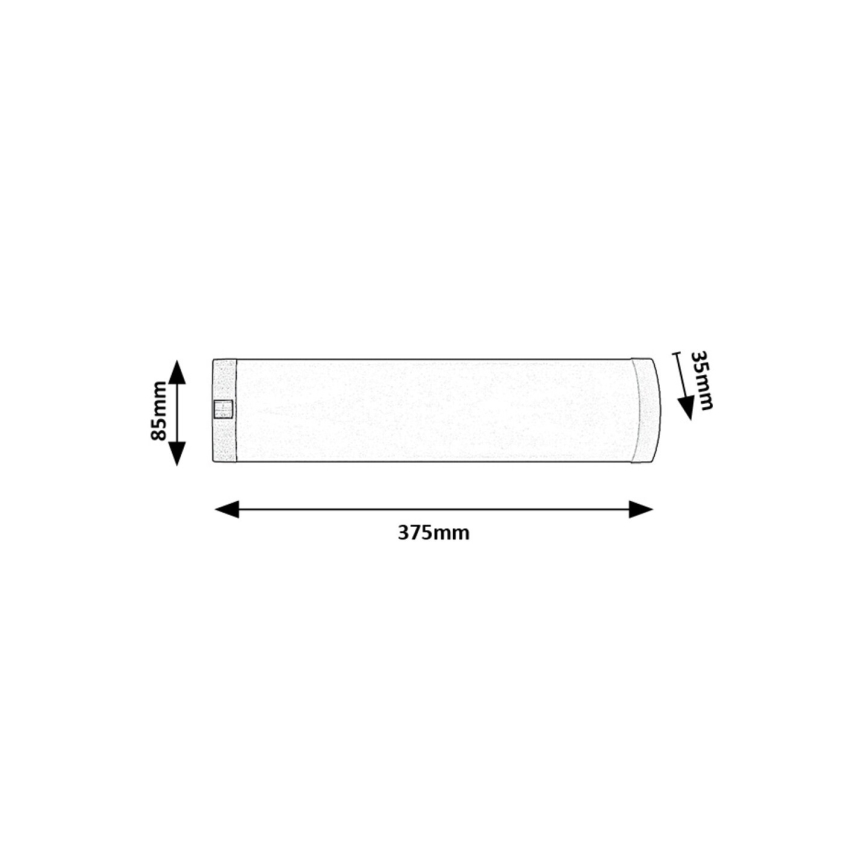 Rabalux - LED Virtuves zem skapīša lampa LED/5W/230V 4000K hroms