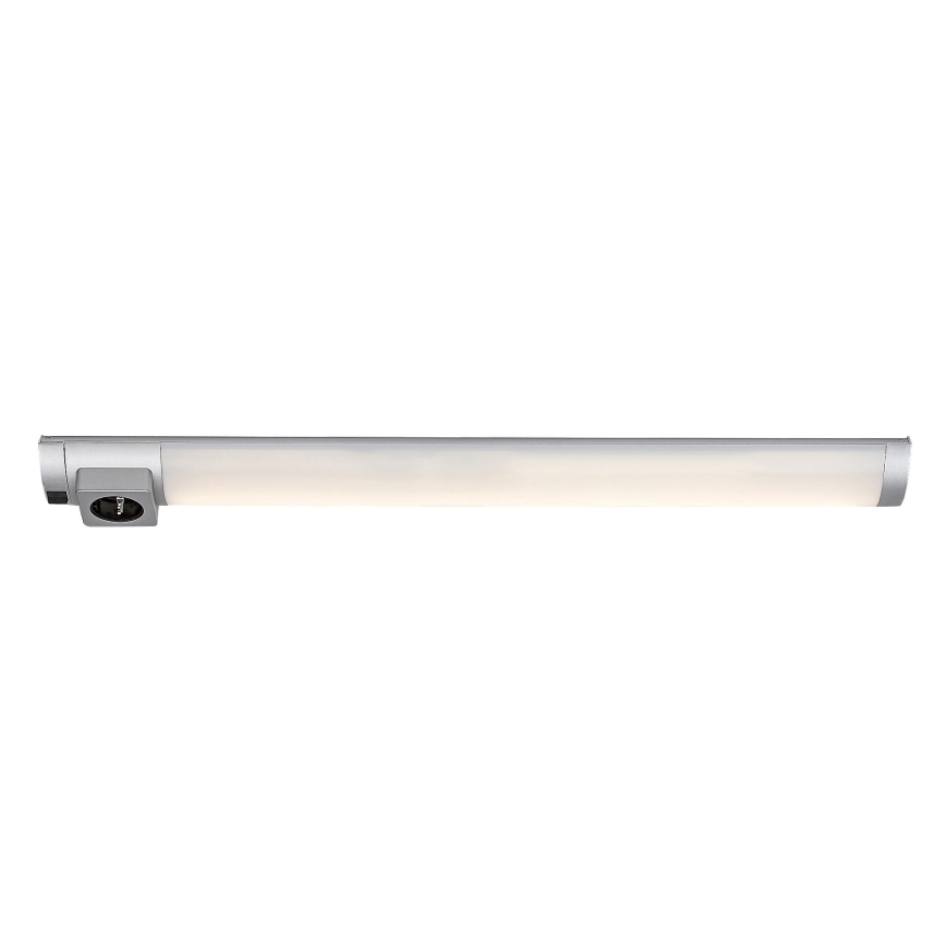 Rabalux - LED Virtuves zem skapīša lampa ar kontaktligzdu LED/8W/230V 4000K 68 cm matēts hroms