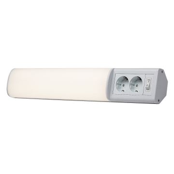 Rabalux - LED Virtuves zem skapīša lampa ar 2 kontaktligzdām LED/10W/230V 4000K 50 cm balta