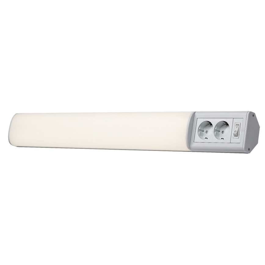 Rabalux - LED Virtuves zem skapīša lampa ar 2 kontaktligzdām LED/15W/230V 4000K 70 cm balta