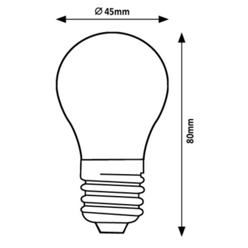 Rabalux - LED Spuldze G45 E27/2W/230V 3000K Enerģijas klase A