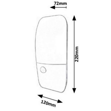 Rabalux - LED Āra sienas lampa ar sensoru LED/11W/230V IP54 4000K