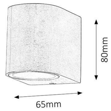 Rabalux 8099 - Āra Sienas Apgaismojums CHILE 1xGU10/35W/230V