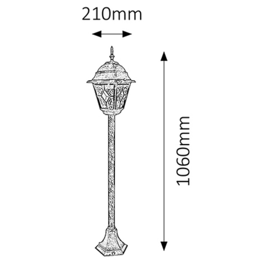 Rabalux - Āra lampa 1xE27/60W/230V