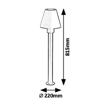 Rabalux 8845 - Āra lampa FAVARA 1xE27/14W/230V IP44