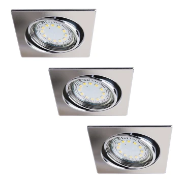 Rabalux - KOMPLEKTS 3x LED Iegremdējama lampa 3xGU10/3W/230V IP40