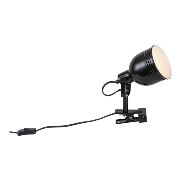 Rabalux - Lampa ar fiksatoru 1xE14/25W/230V melna