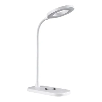 Rabalux - LED Aptumšojama skārienvadāma galda lampa ar ar bezvadu uzlādi LED/5W/5V 2700-6000K balta