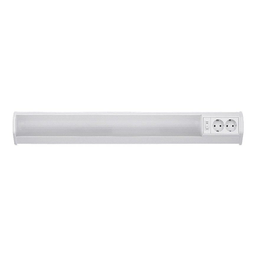 Rabalux - LED Virtuves zem skapīša lampa ar kontaktligzdām G13/15W/230V