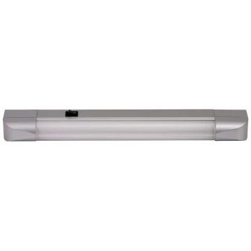 Rabalux - LED Virtuves zem skapīša lampa BAND LIGHT 1xG13/10W/230V 39,5 cm sudraba