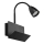 Rabalux - Sienas lampa ar plauktu un USB port 1xGU10/25W/230V melna